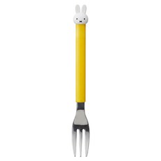 kanesho 金正陶器 MIFFY 叉子 立體頭, 黃色, 單一商品, 1支