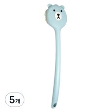 潔淨沐浴身體背部沐浴刷, 藍色, 1入, 5個