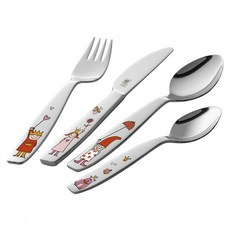ZWILLING 雙人 騎士埃克伯特 兒童餐具4件組 1000823, 單品, 混和顏色, 1組