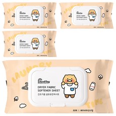 스웰데이 건조기용 시트 섬유유연제 베이비파우더향, 4개, 80개입