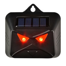 鷹眼太陽能紅外線動物驅逐器 黑色貓頭鷹, 100g, 1個