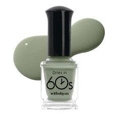 위드샨 60초 매니큐어, M076제이드그린, 9ml, 1개