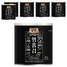 양반 명품김 캔 48p, 25g, 6개