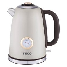TECO 東元 1.7L 英國otter溫控復古指針式水溫表電熱快煮壺 食品級#304不鏽鋼壺身 沸騰/乾燒自動斷電功能, XYFYK1703W