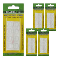 SELLERY 舍樂力 玻璃護墊, 12mm x 18個, 5組, 00-186