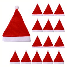 不織布聖誕老人帽, 紅色, 15個