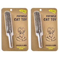 自然鮮 香脆冰棒 木天蓼 貓玩具, 蟲嬰果, 2個