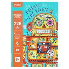 mideer 機器人工廠藝術拼圖, 226片, 1盒