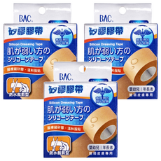 bac 倍爾康 醫療級矽膠膠帶, 1盒, 3盒