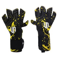 GKUNIONKOREA Skipper Pro 針織混合型守門員手套 UN2502-920, 1組, 黑色 黃色