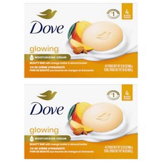 Dove 多芬 輕盈光感芒果杏仁皂 4個入 (保濕 滋潤 香氛), 424g, 2盒