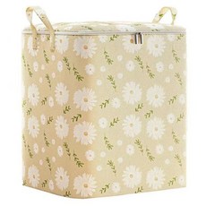 前途光明 大容量棉被整理布質收納箱, 1個, 米色