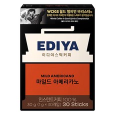 이디야 마일드 아메리카노 원두커피믹스, 1g, 30개입, 1개