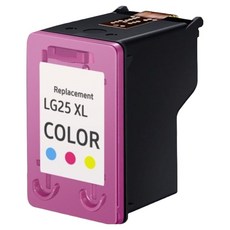LG 兼容大容量打印機黑色墨水 LG24 LG25, 顏色 LG25