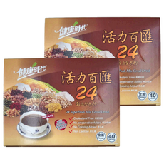 健康時代 24穀豆堅果粉 有糖, 30g, 40包, 2盒