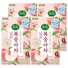 순작 납작복숭아차 티백, 1.8g, 20개입, 4개