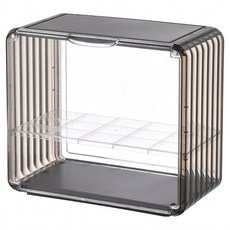 FAmILyLIFE 生活 包包公仔雙層磁吸門展示盒 A-503-BW 透明咖, 1個