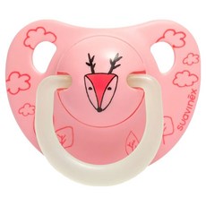 Suavinex 蘇維妮 夜光安撫奶嘴, 0-6個月, 小鹿, 1個