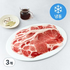 미트코리아 돼지고기 목전지 불고기용 1.5mm (냉동), 1kg, 3개