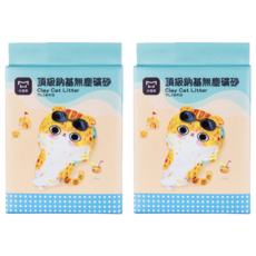 WATERMAGIC 水魔素 頂級鈉基無塵礦砂貓砂, 快速凝結, 獨特除臭配方, 7L/4KG, 2包, 無香精