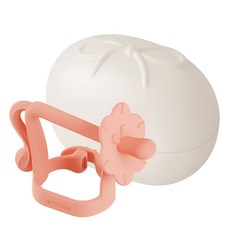 MOYUUM 白金矽膠手環固齒器收納組 拇指獅, 1組, 蜜桃橘, 單件