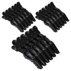 아이코어스 미용실 헤어집게핀 대형, 블랙, 18개