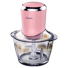 AGiM 法國阿基姆 多功能食物料理機 AM-101, 1.2公升 加厚玻璃碗, 420不鏽鋼刀片, S型立體刀片, 2500轉/分鐘, 185 x 158 x 238cm, 粉色, 1個