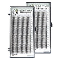 ME&BEE'S 豐盈睫毛 5D 羽翼假睫毛 JC捲度 11mm, 2個, 單一顏色