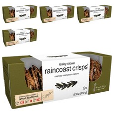 lesley stowe raincoast crisps 穀物脆餅 迷迭香核桃口味, 150g, 5盒