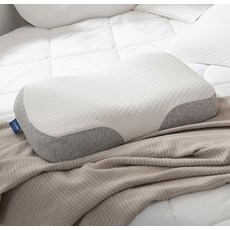 CALMA 潔淨枕頭套+雲朵記憶枕, 白色, 1個