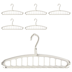 몰투유 멀티 다용도 회전 옷걸이 행거, 6개, 화이트