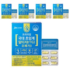 jw Pharmaceutical 超臨界萃取rTG Omega-3魚油補充膠囊, 30顆, 5盒