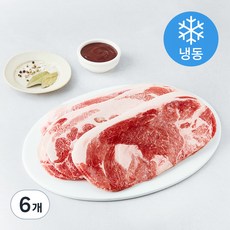 미트코리아 돼지고기 목전지 제육볶음용 3mm (냉동), 1kg, 6개