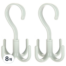 River Green 360度旋轉式多功能掛勾, 綠色, 8個