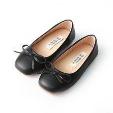 女童素色蝴蝶結平底鞋