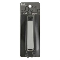 KAI 貝印 type001系列指甲剪 平口 KE-0116 M(9.1 x 1.6 x 2.2cm) 白色, 1件