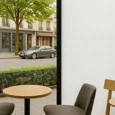 데코리아 셀프인테리어 사생활보호 무점착 창문 시트지, 화이트 암막