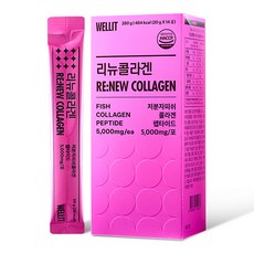 WELLIT 低分子300Da魚膠原蛋白胜肽粉 5000mg, 280g, 1個