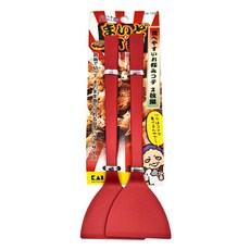 KAI 貝印 大阪燒迷你鍋鏟 2支, 紅色, 1組