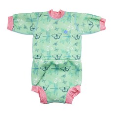 Splash About 連身版游泳尿布褲 10~15kg適用 花漾蜻蜓, L, 1件