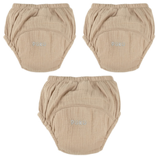 PUKU 藍色企鵝 雲感波浪學習褲, 茶棕, 3件