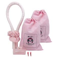 Tube Curl 第二代波浪髮捲袋套組, 柔滑的粉紅色