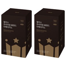 할리스 프리미엄 블렌드 아메리카노 미니 원두커피스틱, 1g, 100개입, 2개