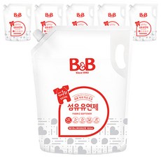 비앤비 섬유유연제 베르가못 & 그레이후르츠향 리필, 1.8L, 6개