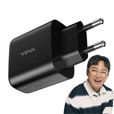 Boba GaN PD65W 超高速 3孔 多功能充電器 轉接頭 VA-202, 黑色, 1個