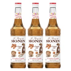 MONIN 莫寧 海鹽焦糖風味糖漿, 700ml, 3瓶