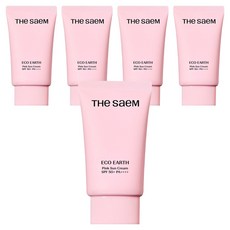 더샘 에코 어스 핑크 선크림 SPF50+ PA++++, 50g, 5개
