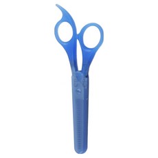 KAI 貝印 15.5cm不銹鋼兒童打薄剪 附安全蓋 16 x 5.7 x 1cm, 藍色, 1個