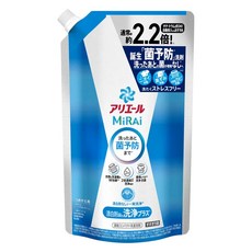 ARIEL MiRAi 日本原裝進口 抗菌2倍濃縮淨白洗衣精補充裝 藍色, 640g, 1包