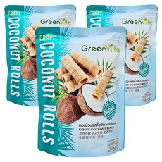 香脆椰子捲 原味, 70g, 3個